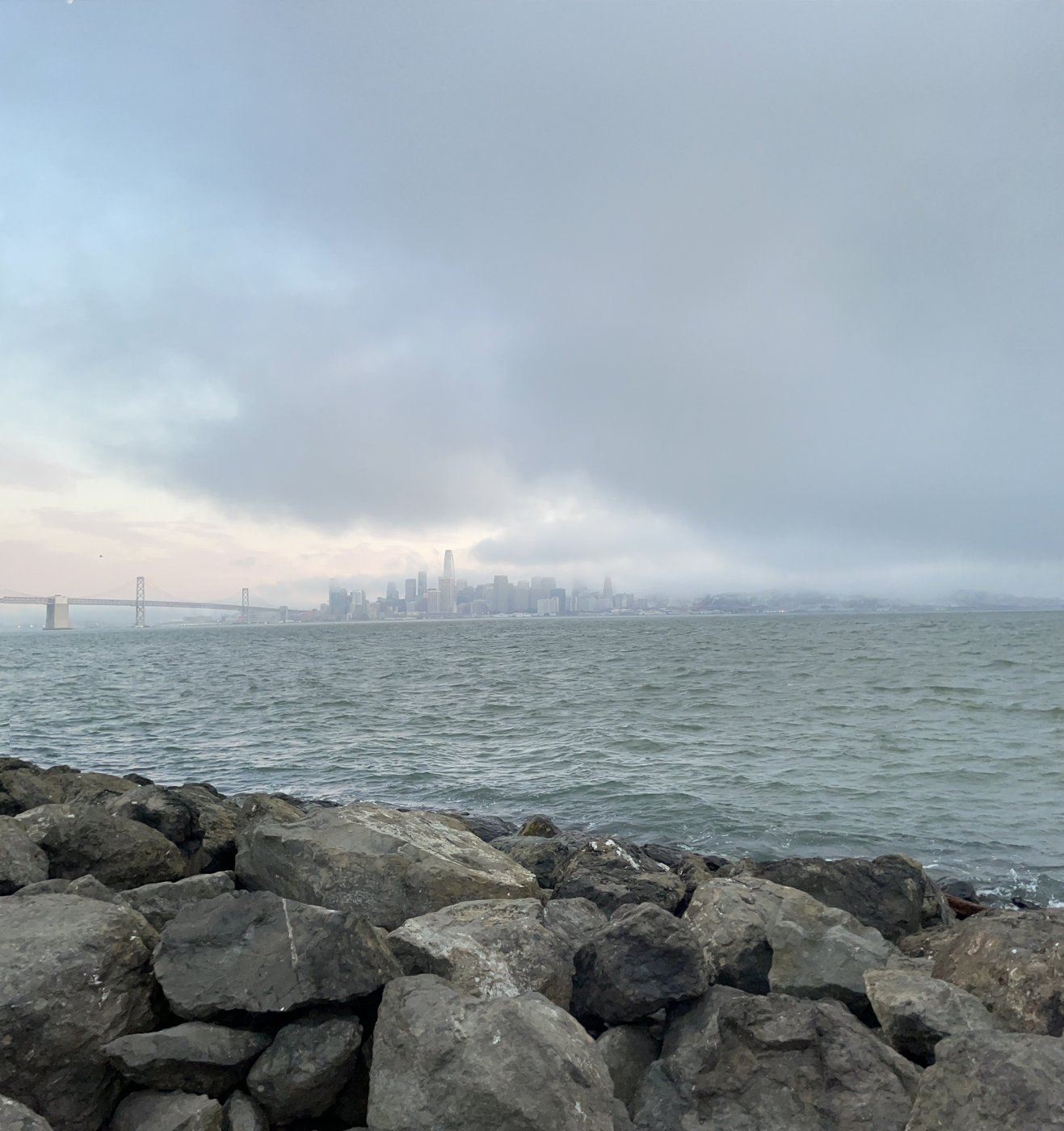 San Francisco skyline seen across the bay
